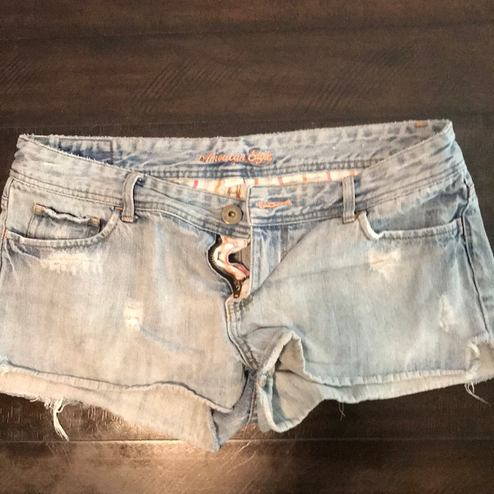 American Eagle Distressed Jean Shorts
